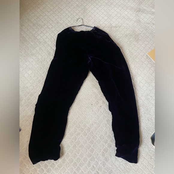 2-Piece Purple Blue Velvet Worth Suit, Size 8 (Jacket) and Size 10 (Pants) - Picture 7 of 8